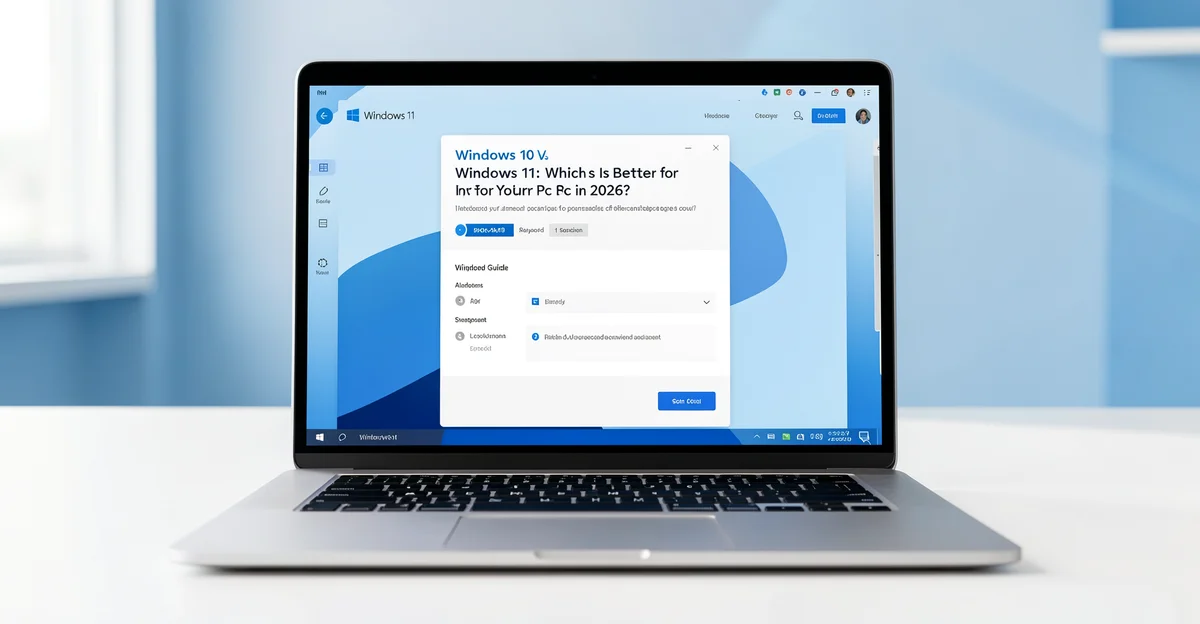 Featured image: Professional featured image for: Windows 10 Vs Windows 11: Which Is Better for Your Pc in 2026?: Ste
