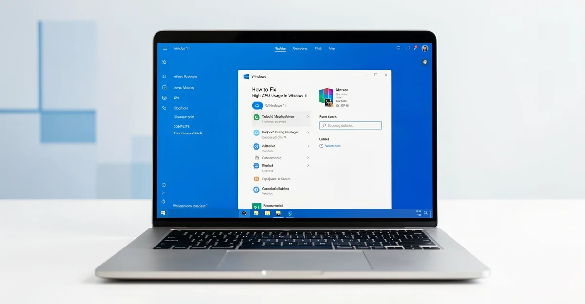 Featured image: Professional featured image for: How to Fix High CPU Usage in Windows 11: Complete Troubleshooting G