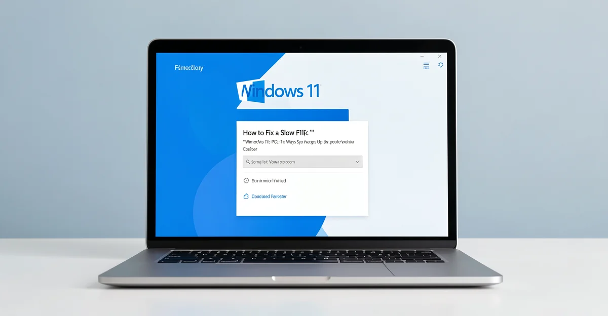 Featured image: Professional featured image for: How to Fix a Slow Windows 11 PC: 15 Easy Ways to Speed Up Your Comp