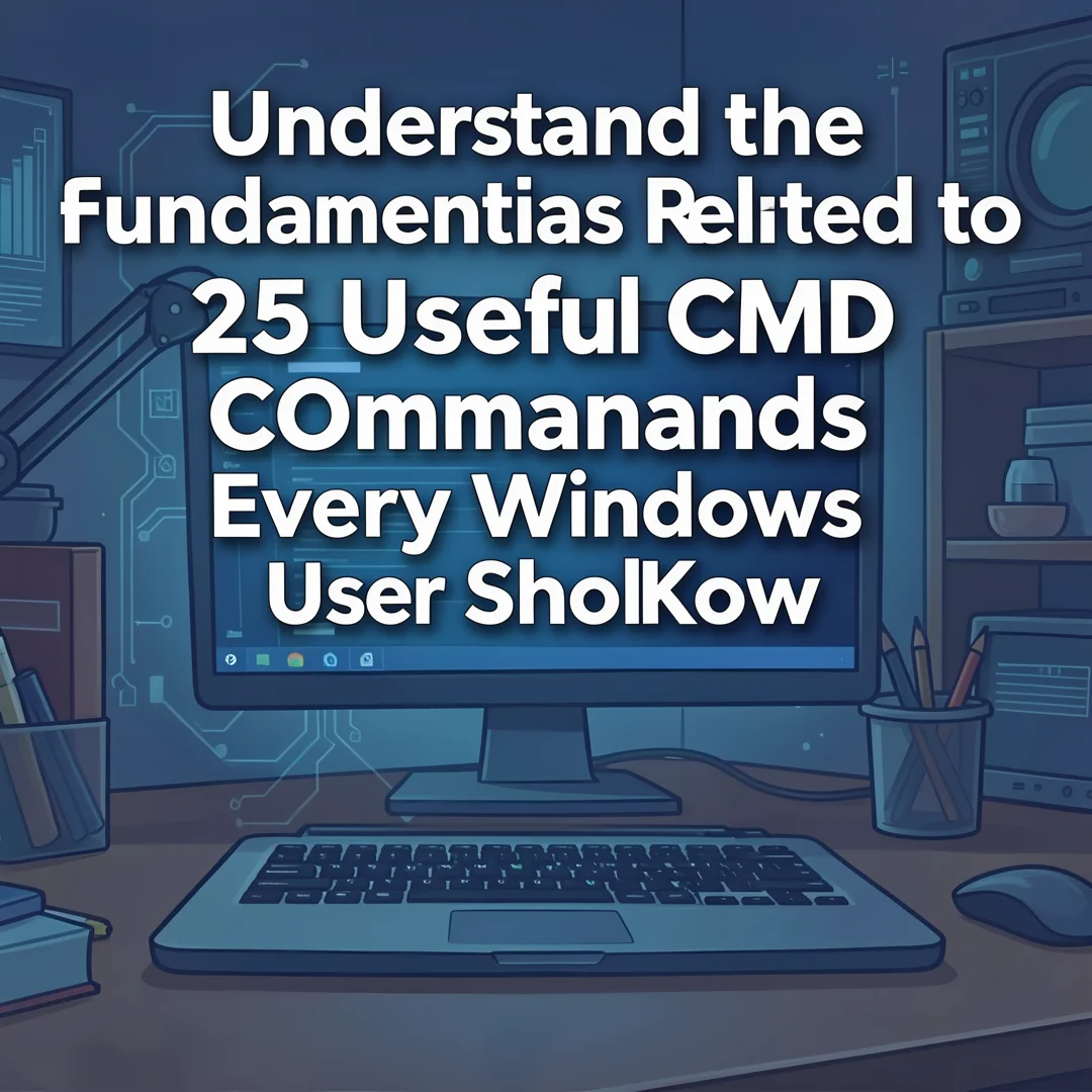 Step 1: Illustration for step: Understand the fundamentals related to 25 Useful CMD Commands Every Windows U