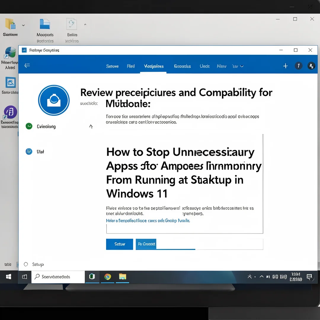 Step 1: Technical tutorial screenshot: Review prerequisites and compatibility for How to Stop Unnecessary Ap