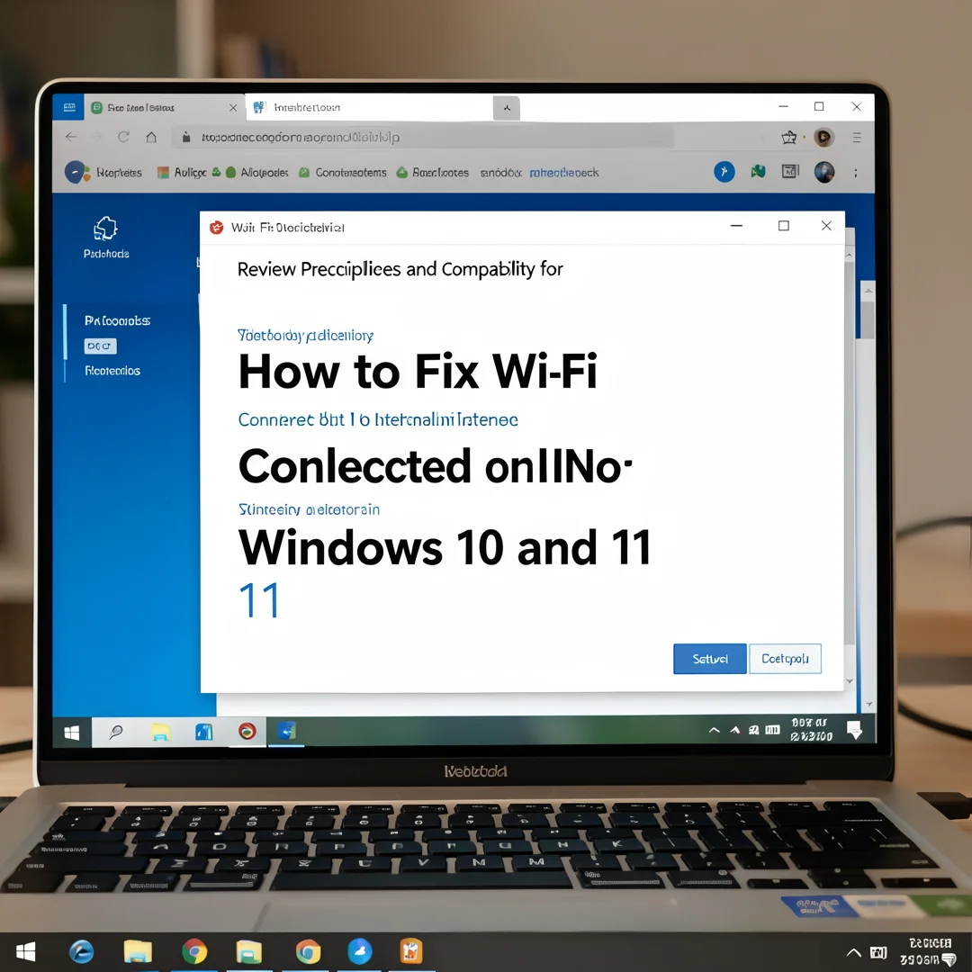 Step 1: Technical tutorial screenshot: Review prerequisites and compatibility for How to Fix Wi-Fi Connected