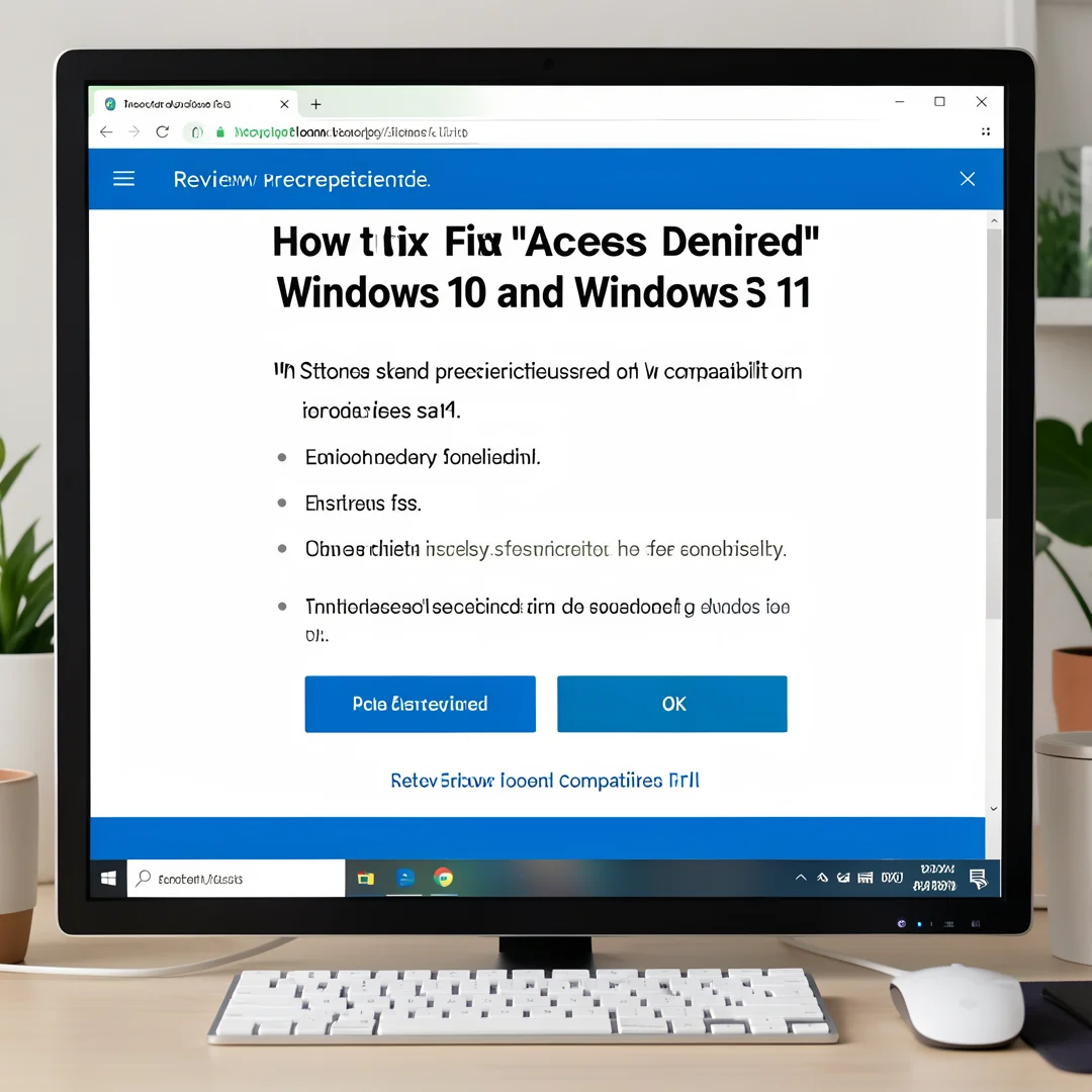 Step 1: Technical tutorial screenshot: Review prerequisites and compatibility for How to Fix “Access Denied”