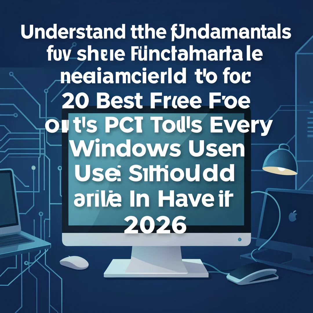 Step 1: Illustration for step: Understand the fundamentals related to 20 Best Free PC Tools Every Windows Us