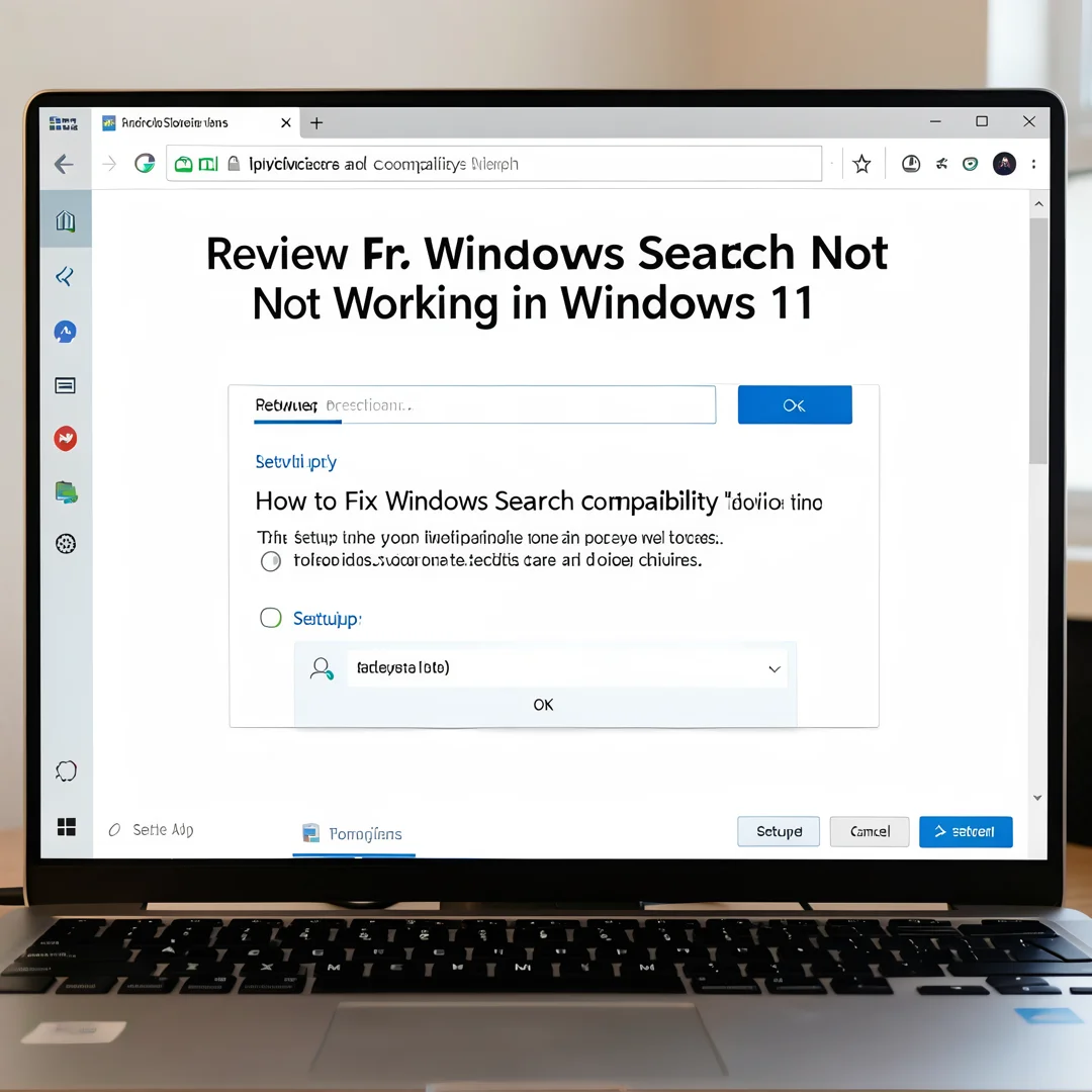 Step 1: Technical tutorial screenshot: Review prerequisites and compatibility for How to Fix Windows Search 