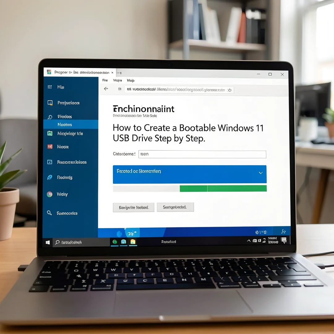 Step 2: Technical tutorial screenshot: Prepare the environment for How to Create a Bootable Windows 11 USB D