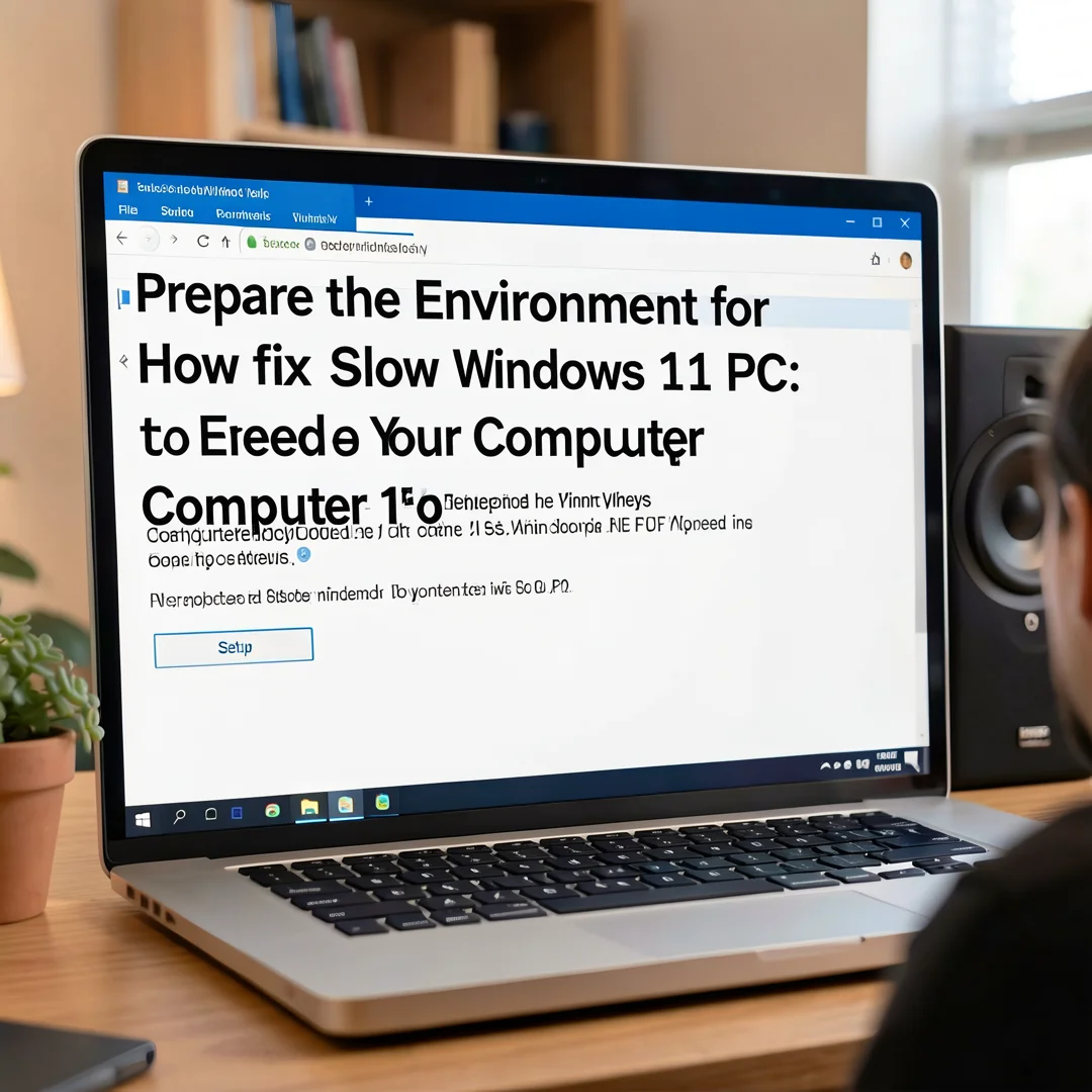 Step 2: Technical tutorial screenshot: Prepare the environment for How to Fix a Slow Windows 11 PC: 15 Easy 