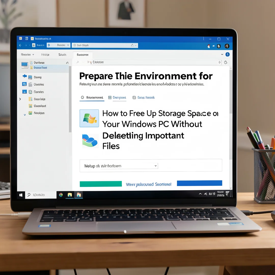 Step 2: Technical tutorial screenshot: Prepare the environment for How to Free Up Storage Space on Your Wind