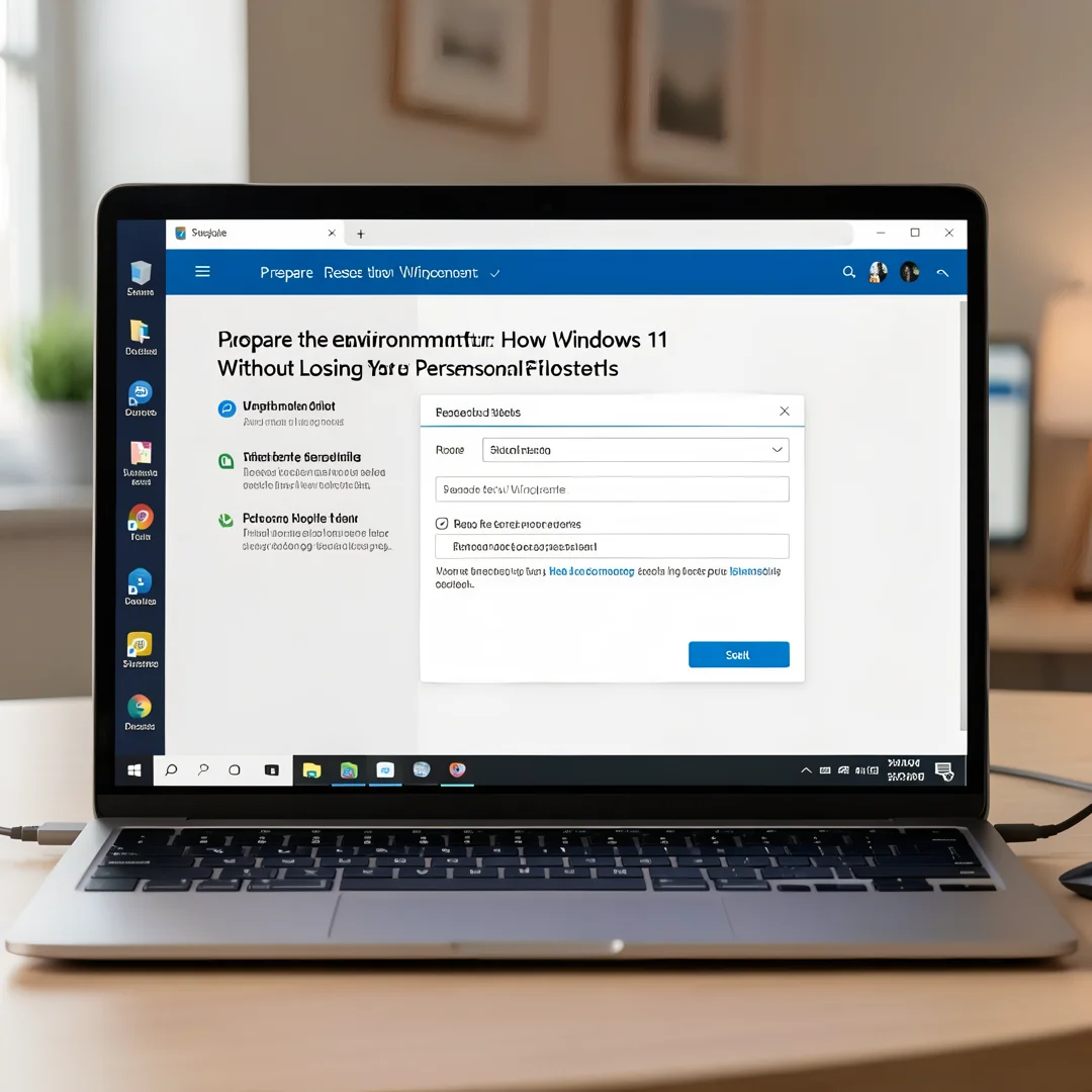 Step 2: Technical tutorial screenshot: Prepare the environment for How to Reset Windows 11 Without Losing Yo