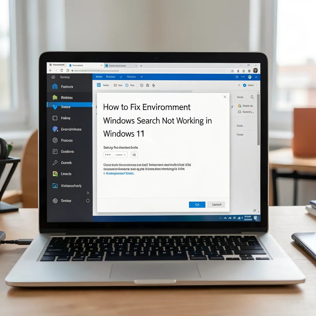 Step 2: Technical tutorial screenshot: Prepare the environment for How to Fix Windows Search Not Working in 