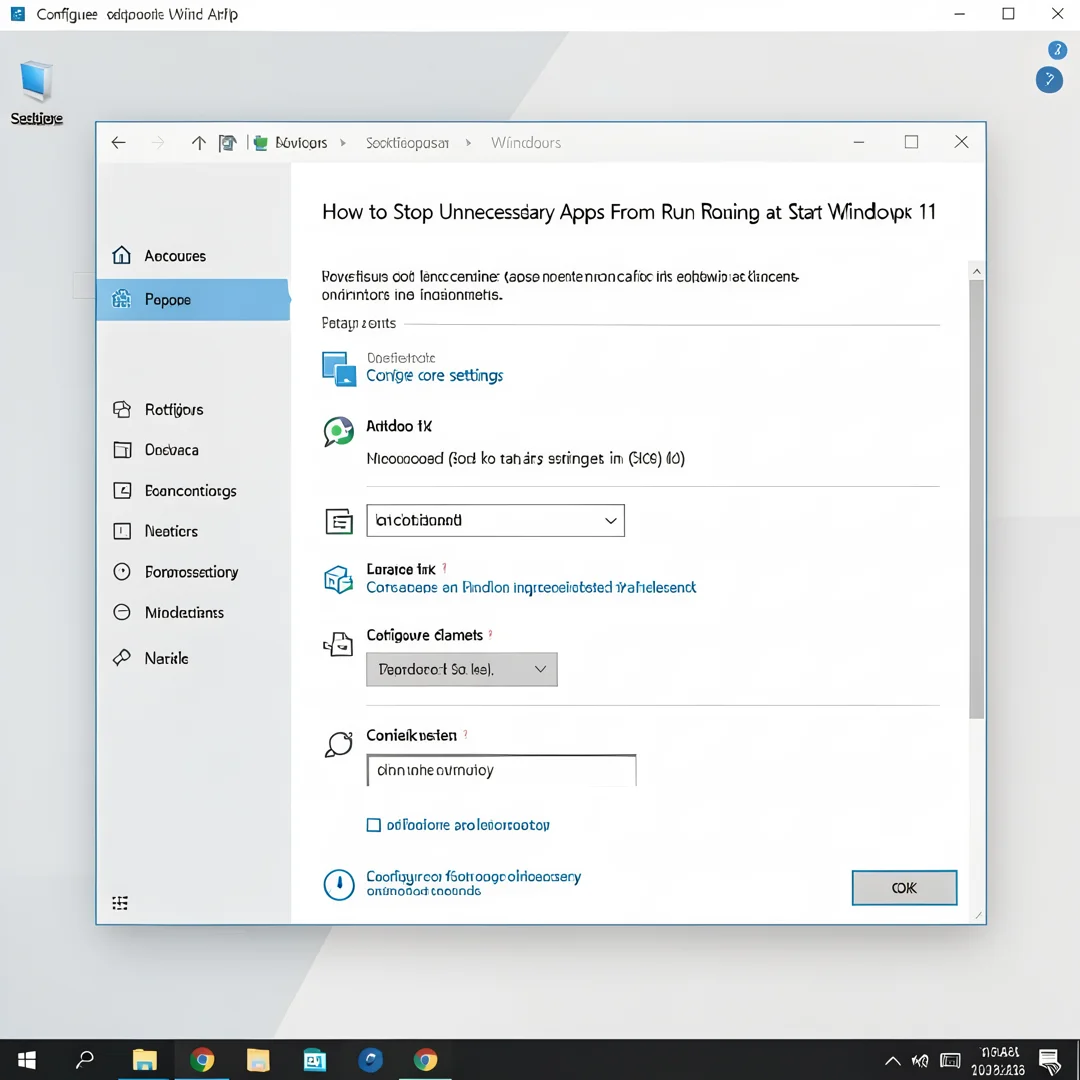 Step 3: Technical tutorial screenshot: Configure core settings for How to Stop Unnecessary Apps From Running