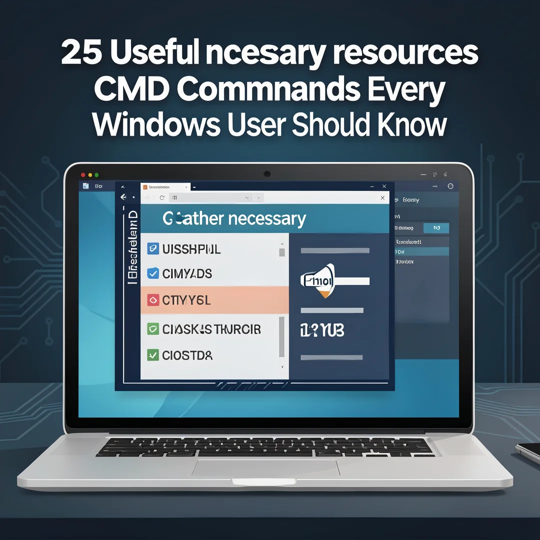 Step 4: Illustration for step: Gather necessary resources related to 25 Useful CMD Commands Every Windows Us