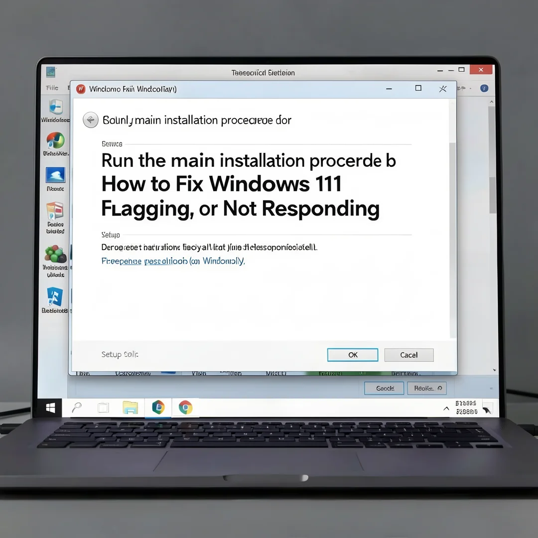 Step 4: Technical tutorial screenshot: Run the main installation procedure for How to Fix Windows 11 Freezin
