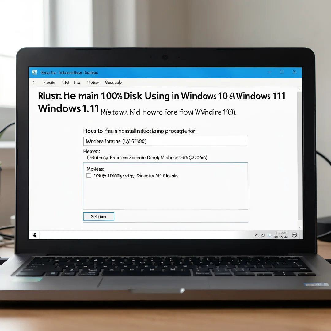 Step 4: Technical tutorial screenshot: Run the main installation procedure for How to Fix 100% Disk Usage in