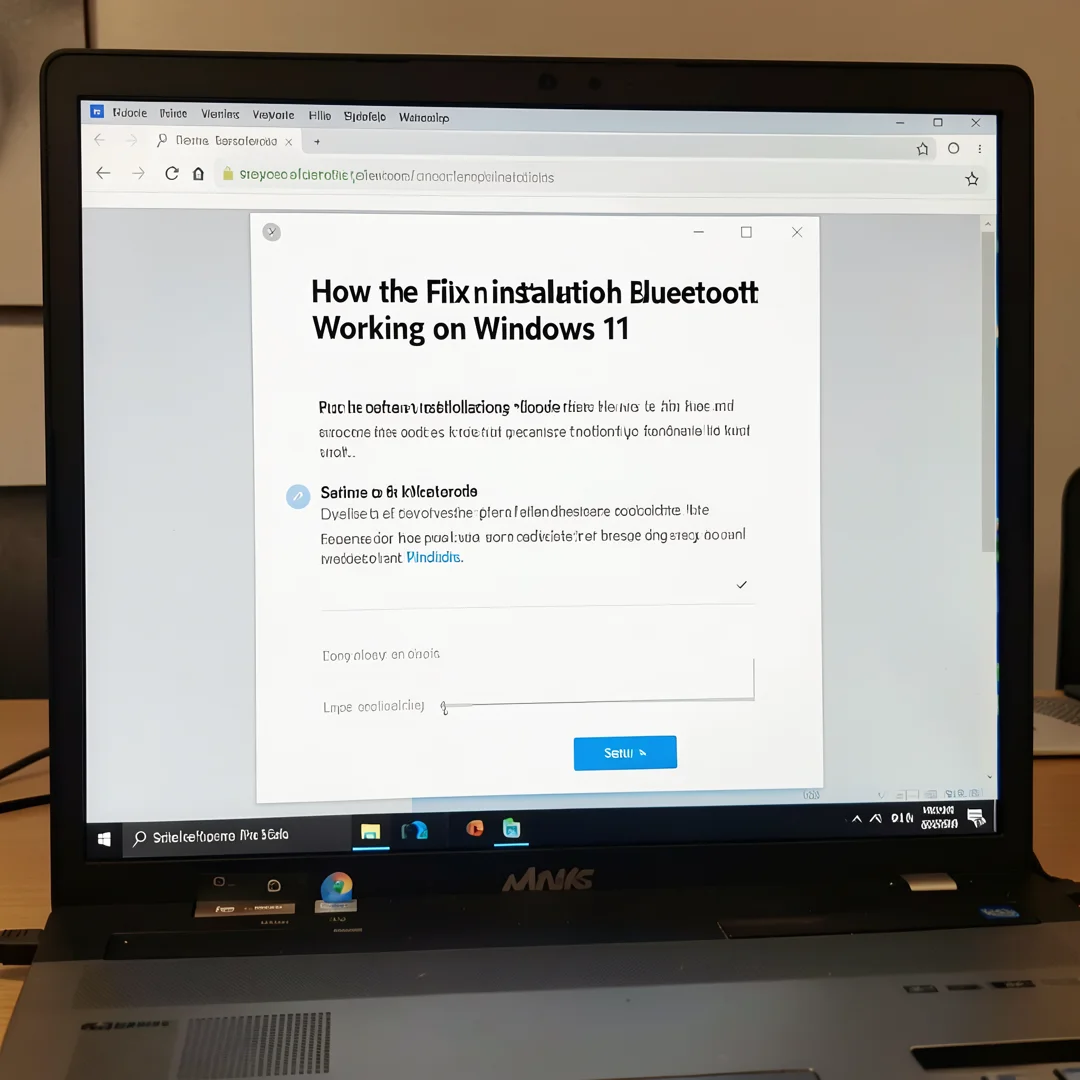 Step 4: Technical tutorial screenshot: Run the main installation procedure for How to Fix Bluetooth Not Work