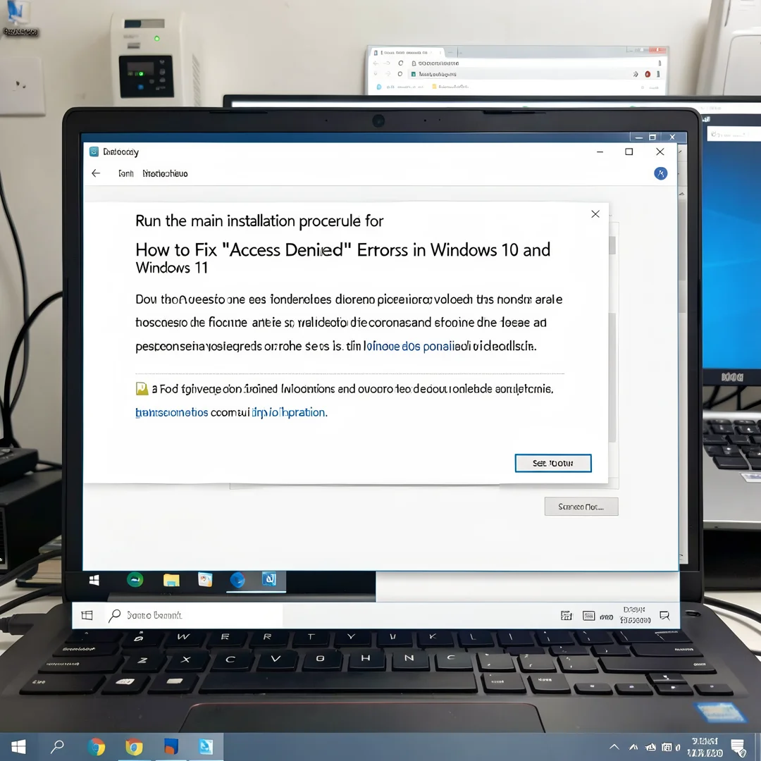 Step 4: Technical tutorial screenshot: Run the main installation procedure for How to Fix “Access Denied” Er