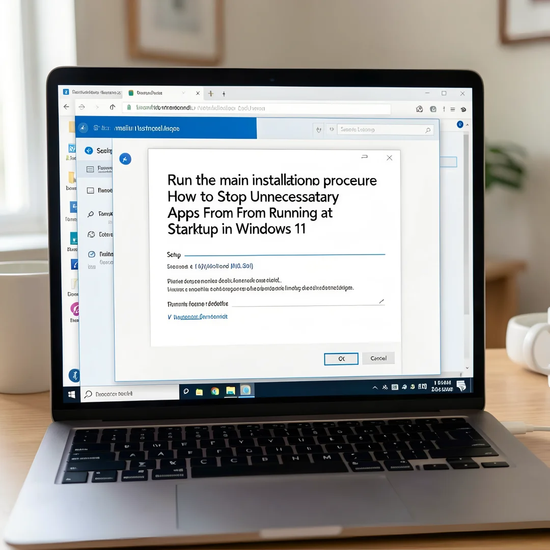 Step 4: Technical tutorial screenshot: Run the main installation procedure for How to Stop Unnecessary Apps