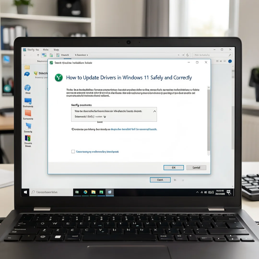 Step 5: Technical tutorial screenshot: Verify the installation for How to Update Drivers in Windows 11 Safel