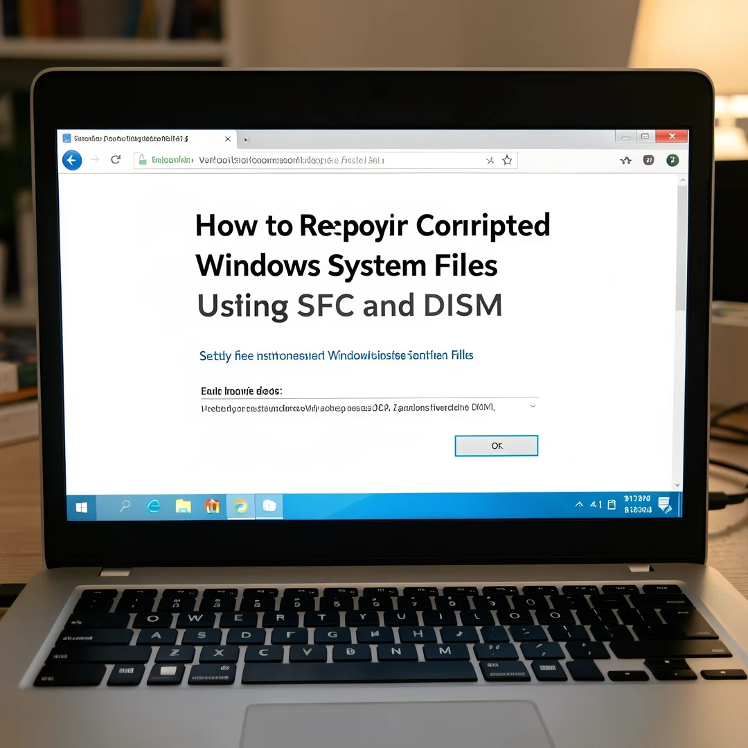 Step 5: Technical tutorial screenshot: Verify the installation for How to Repair Corrupted Windows System Fi