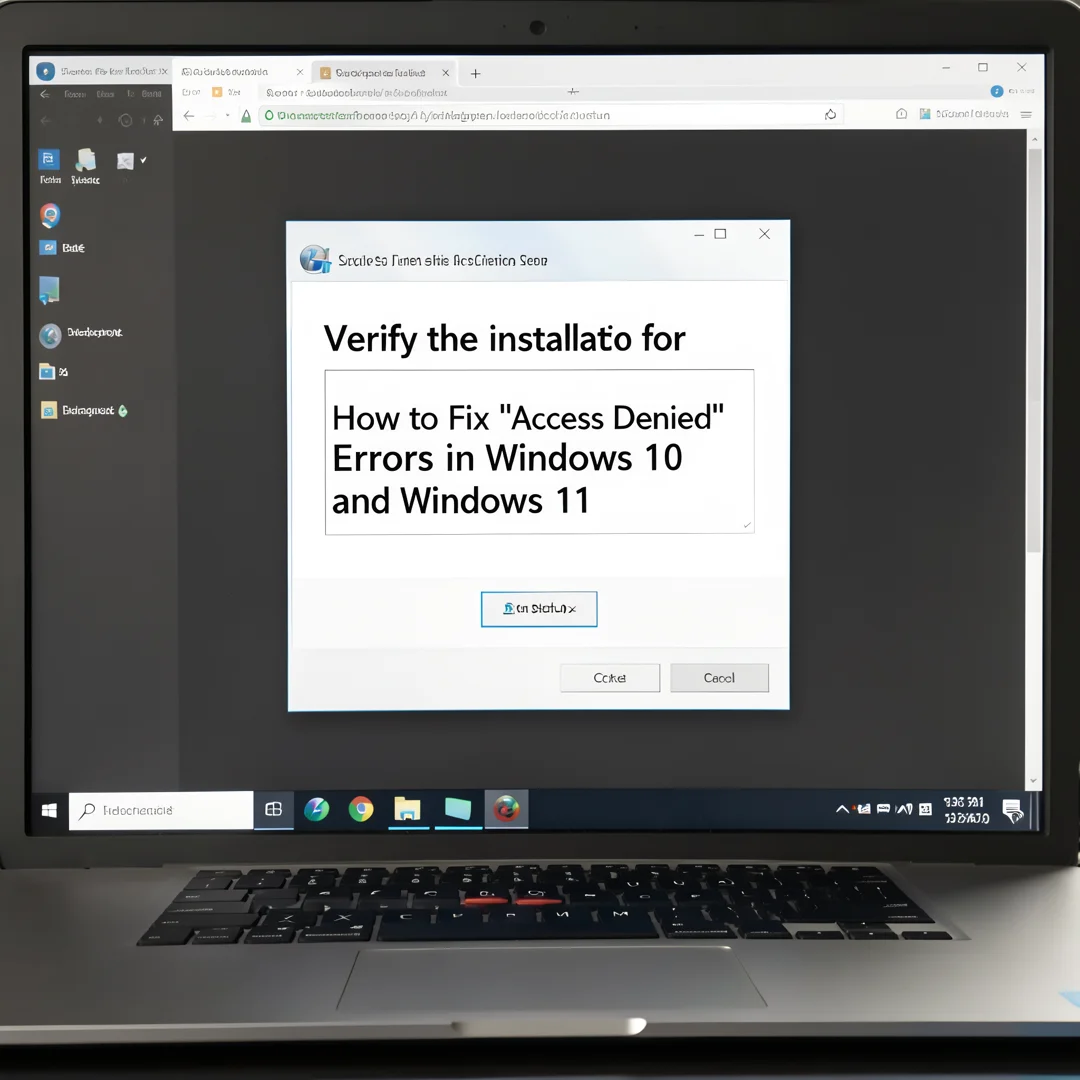 Step 5: Technical tutorial screenshot: Verify the installation for How to Fix “Access Denied” Errors in Wind