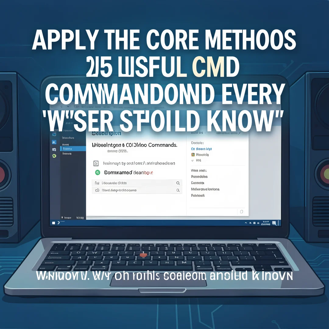 Step 5: Illustration for step: Apply the core methods related to 25 Useful CMD Commands Every Windows User S