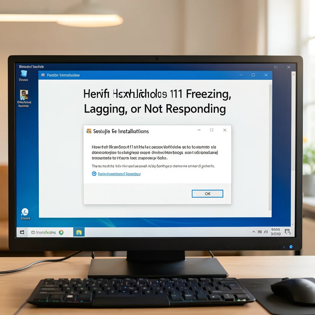 Step 5: Technical tutorial screenshot: Verify the installation for How to Fix Windows 11 Freezing, Lagging, 