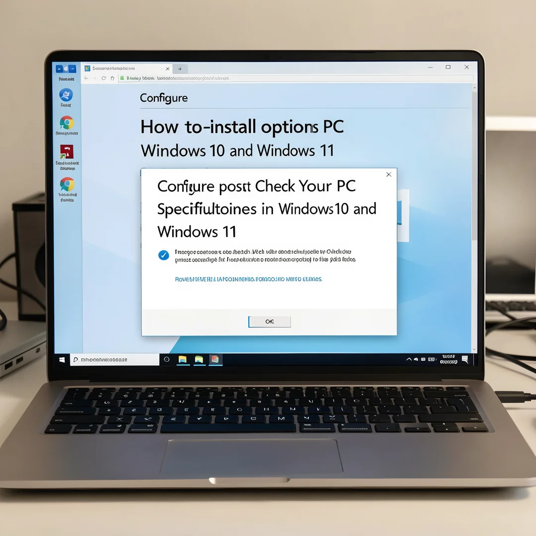 Step 6: Technical tutorial screenshot: Configure post-install options for How to Check Your PC Specification