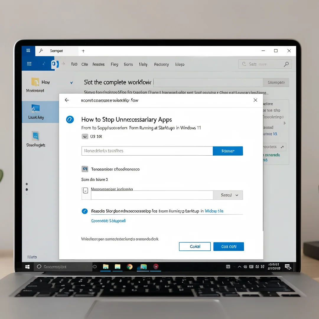 Step 7: Technical tutorial screenshot: Test the complete workflow for How to Stop Unnecessary Apps From Runn