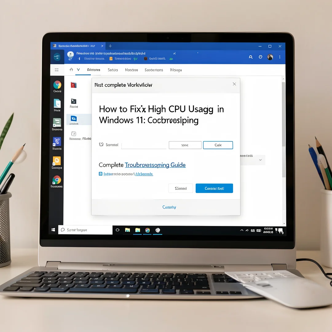 Step 7: Technical tutorial screenshot: Test the complete workflow for How to Fix High CPU Usage in Windows 1