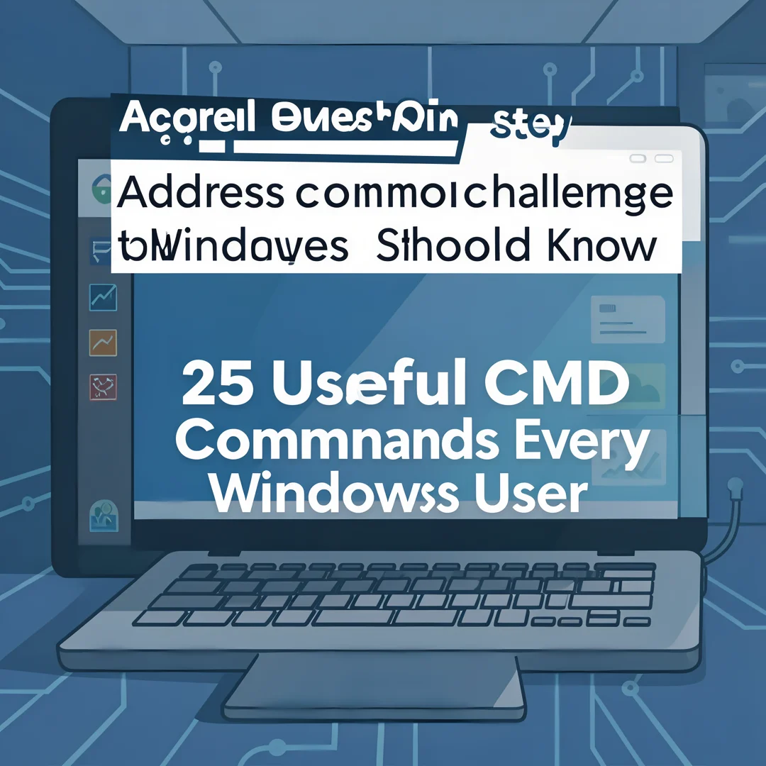 Step 7: Illustration for step: Address common challenges related to 25 Useful CMD Commands Every Windows Use