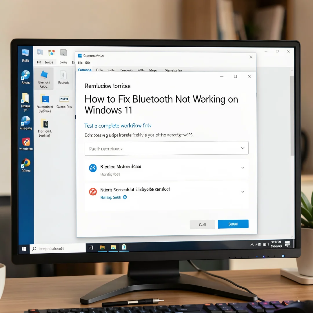 Step 7: Technical tutorial screenshot: Test the complete workflow for How to Fix Bluetooth Not Working on Wi