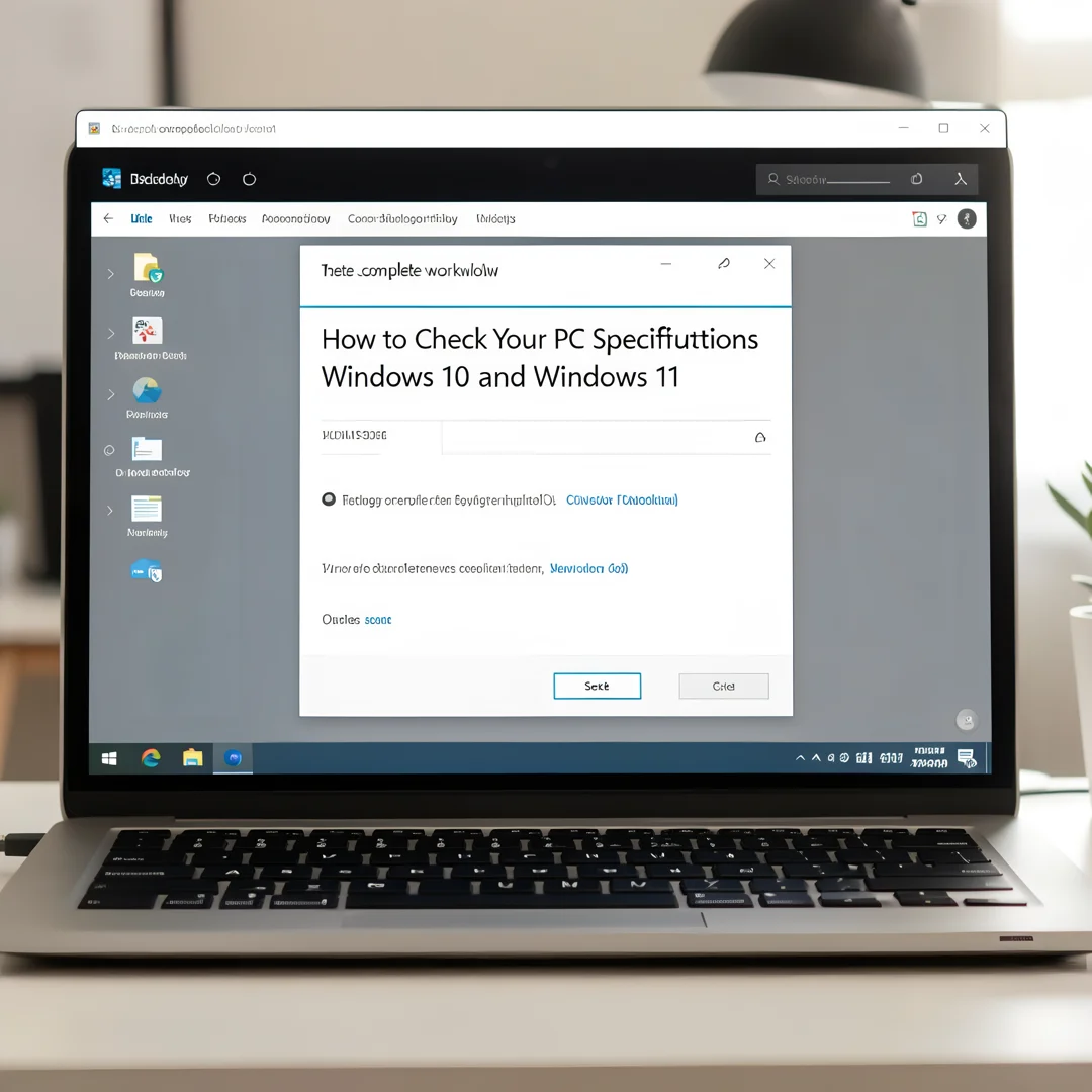 Step 7: Technical tutorial screenshot: Test the complete workflow for How to Check Your PC Specifications in