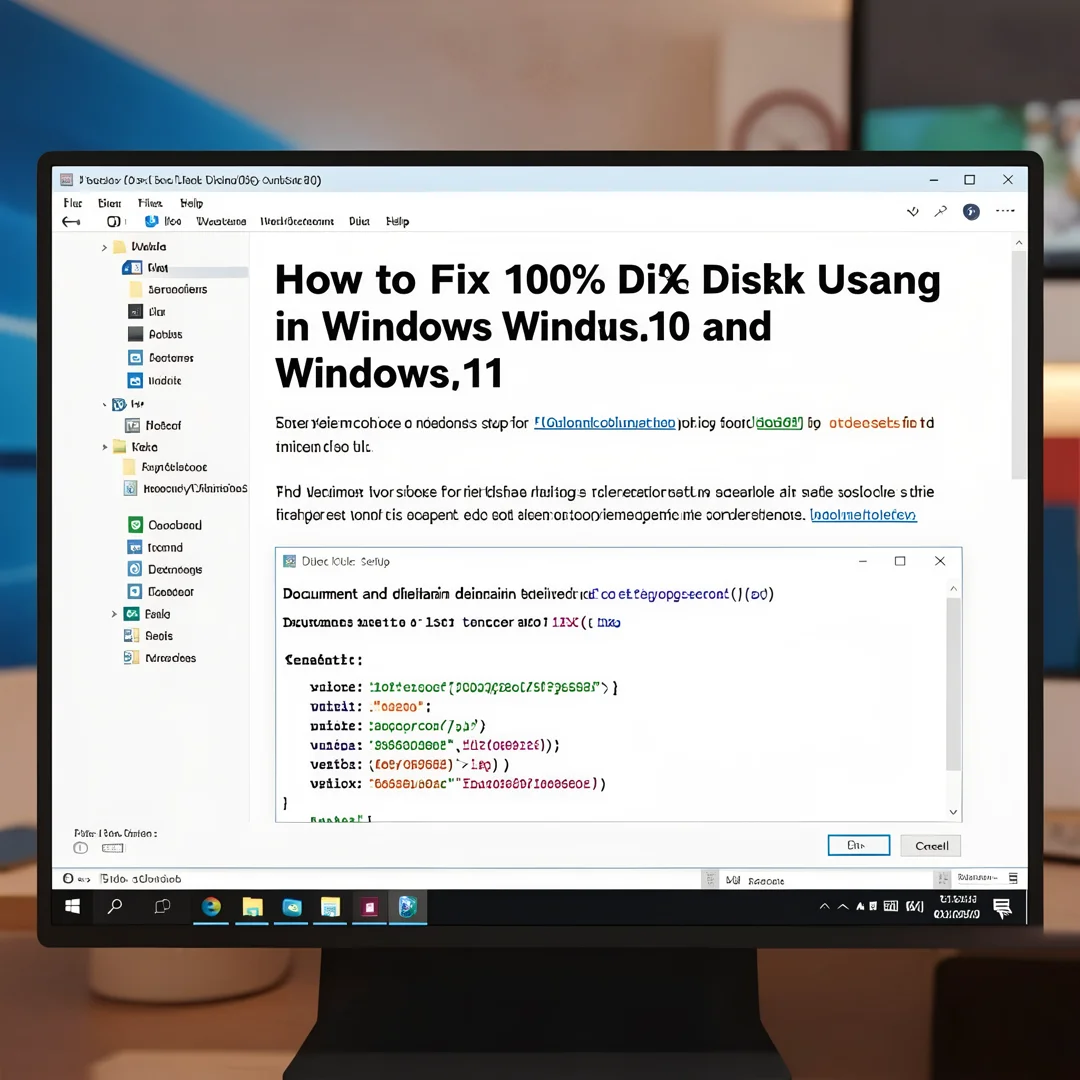 Step 8: Technical tutorial screenshot: Document and maintain the setup for How to Fix 100% Disk Usage in Win