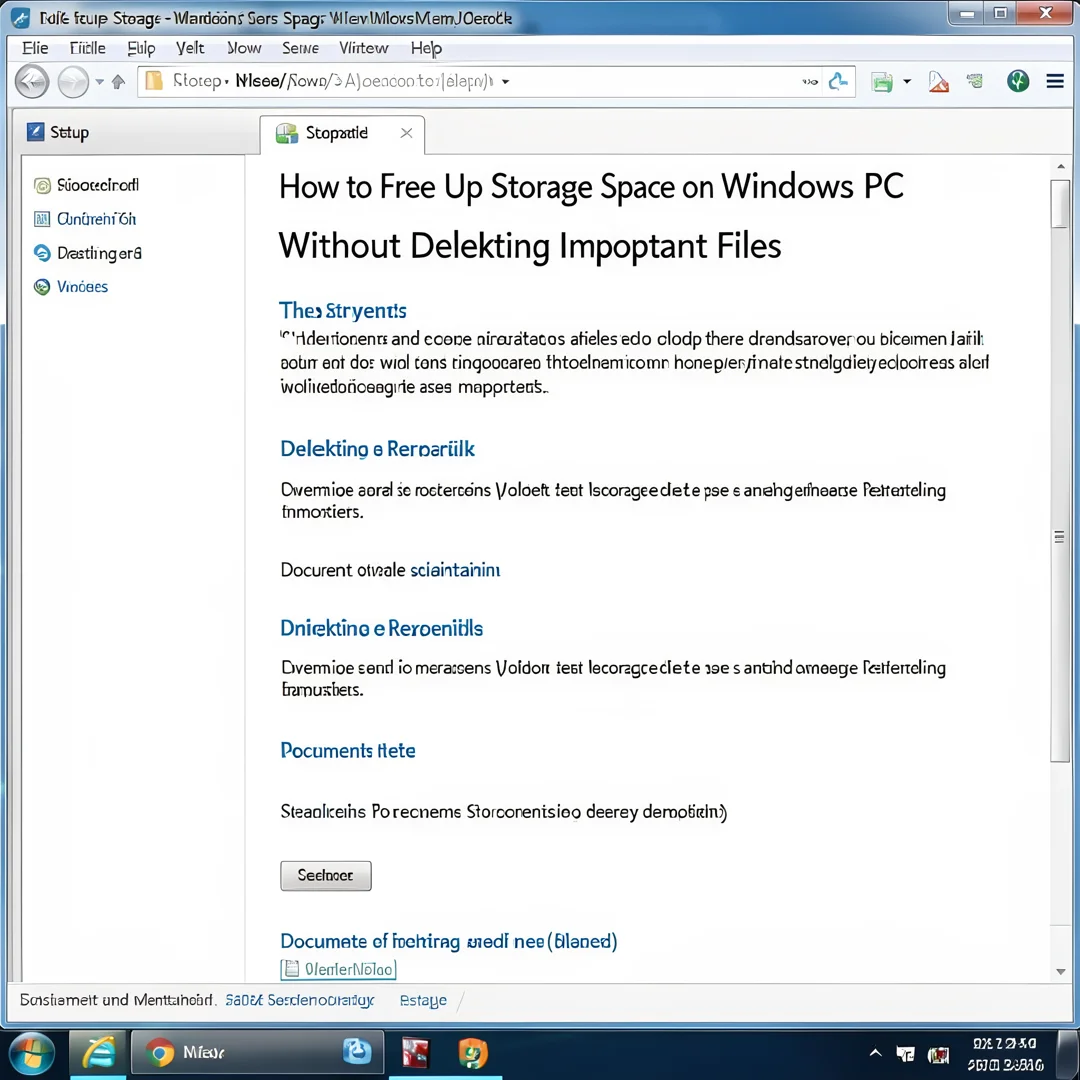 Step 8: Technical tutorial screenshot: Document and maintain the setup for How to Free Up Storage Space on Y