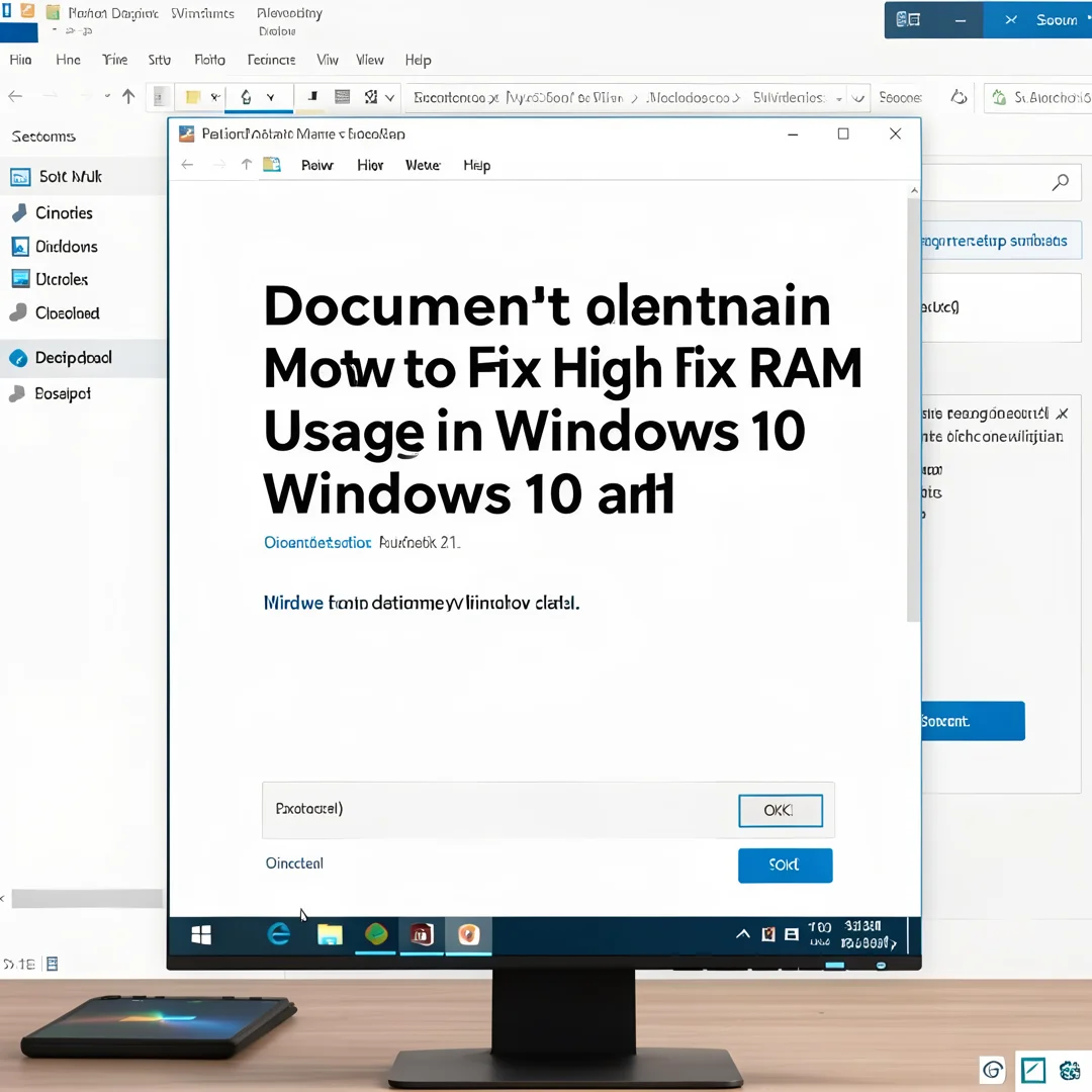 Step 8: Technical tutorial screenshot: Document and maintain the setup for How to Fix High RAM Usage in Wind
